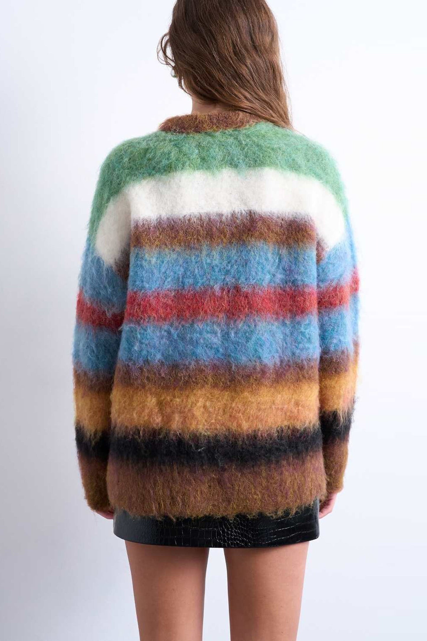 Pull met ronde hals - multicolor