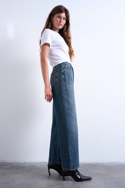 Rechters jeans mid blauwe denim - TOPSHOP