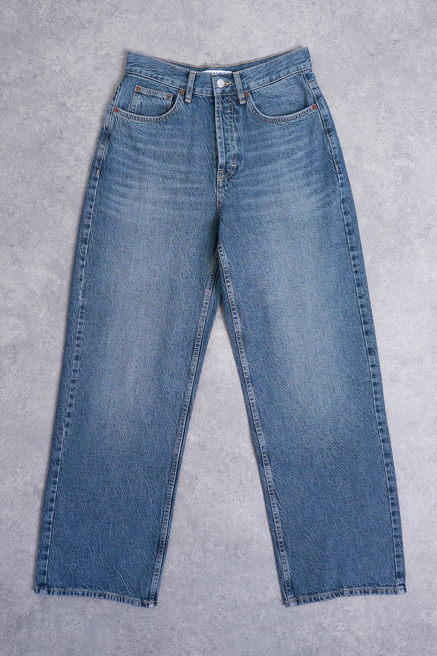 Rechters jeans mid blauwe denim - TOPSHOP