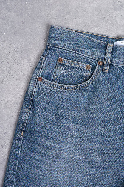Rechters jeans mid blauwe denim - TOPSHOP