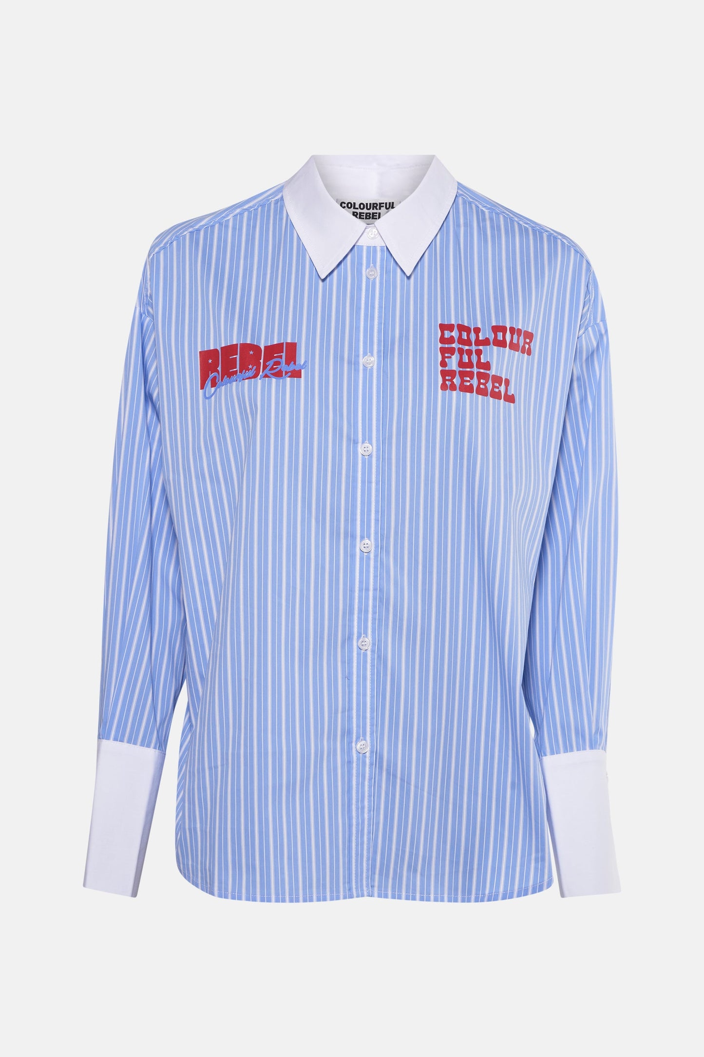 Hemd (lange mouwen) blauw - COLOURFUL REBEL