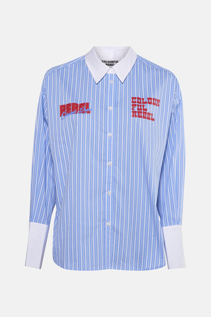 Hemd (lange mouwen) blauw - COLOURFUL REBEL