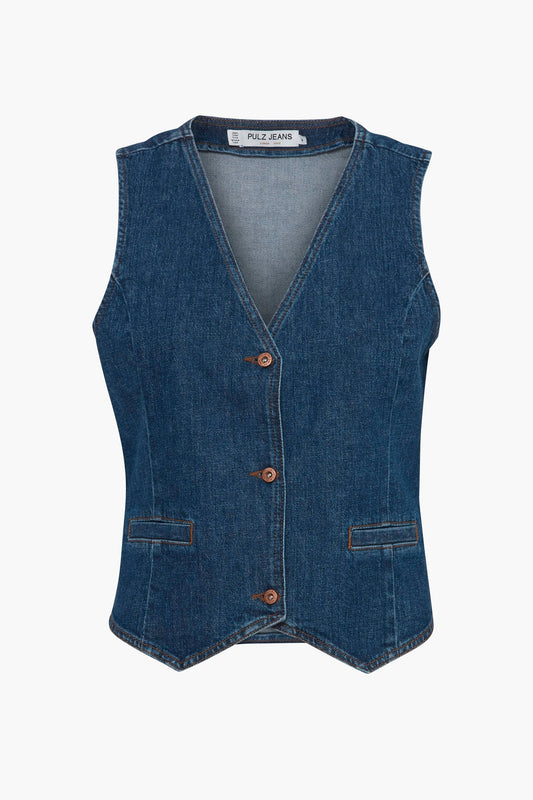 Mid-Blue Denim Blazer