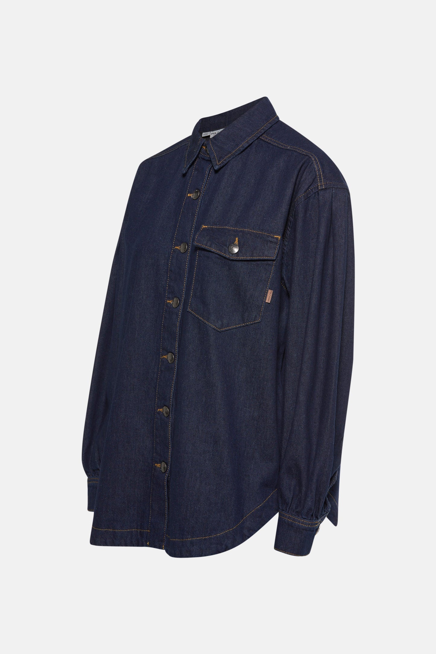 Donkerblauw Denim Jeanshemd
