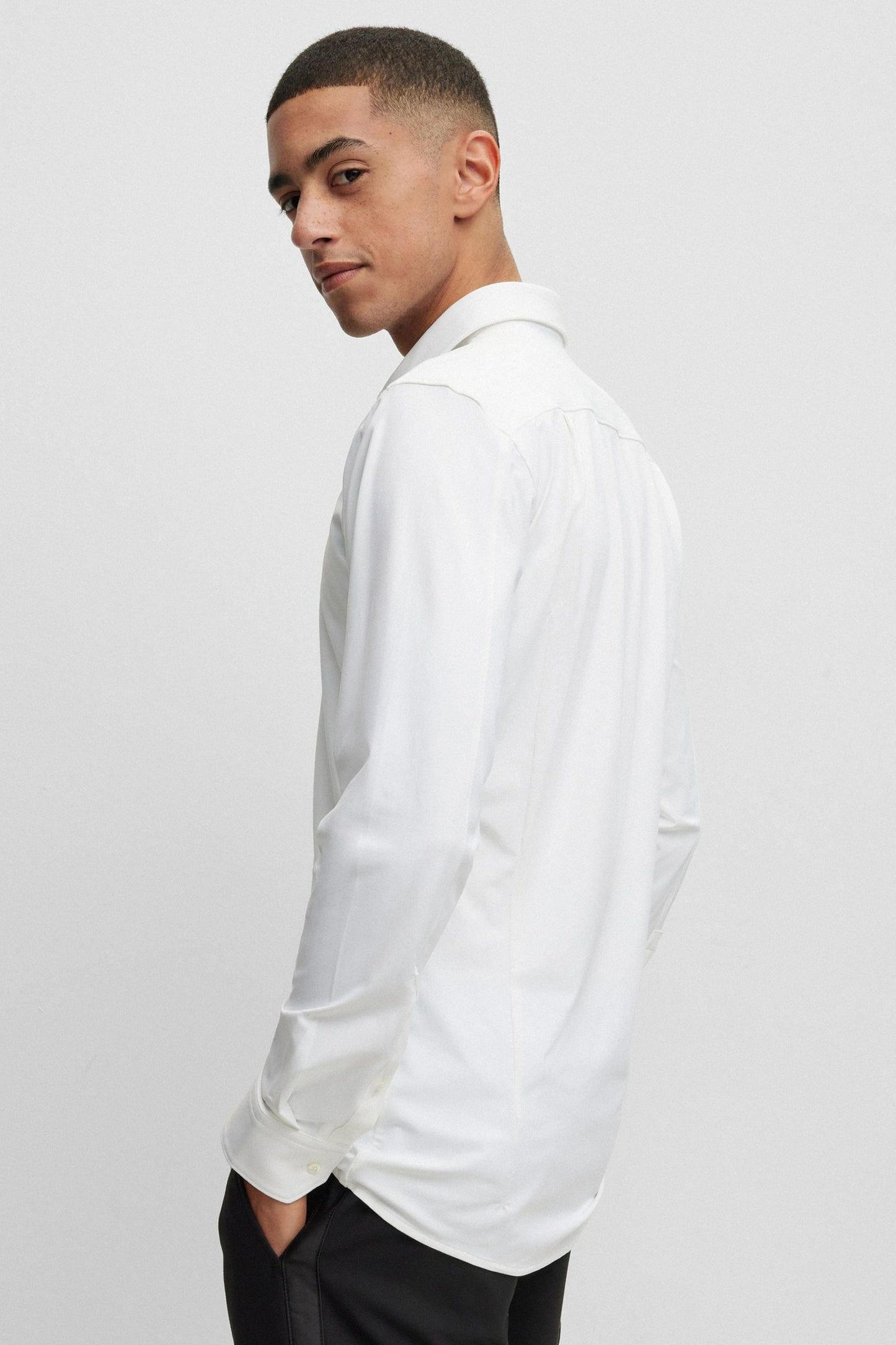 Witte Lange Mouwen Hemd