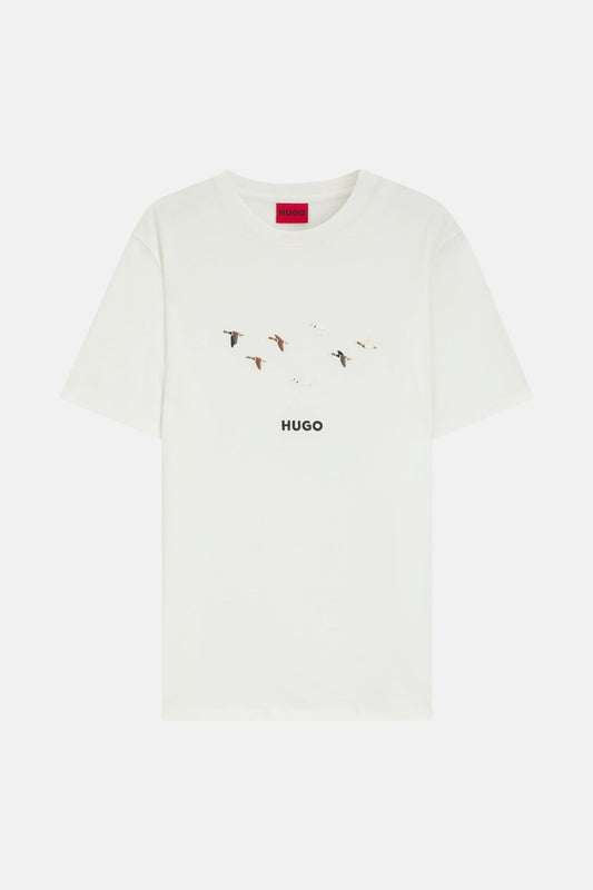 T-shirt (korte mouwen) ecru - HUGO
