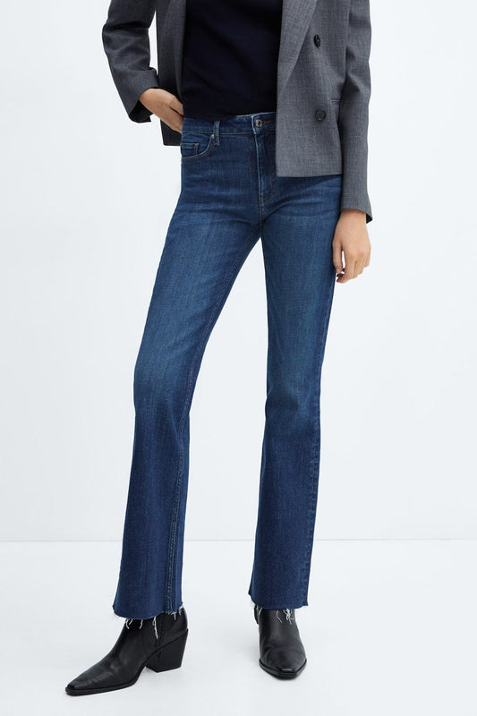 FIONA - Donkerblauwe Denim Jeans