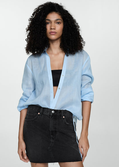 Zwarte Denim Korte Rok