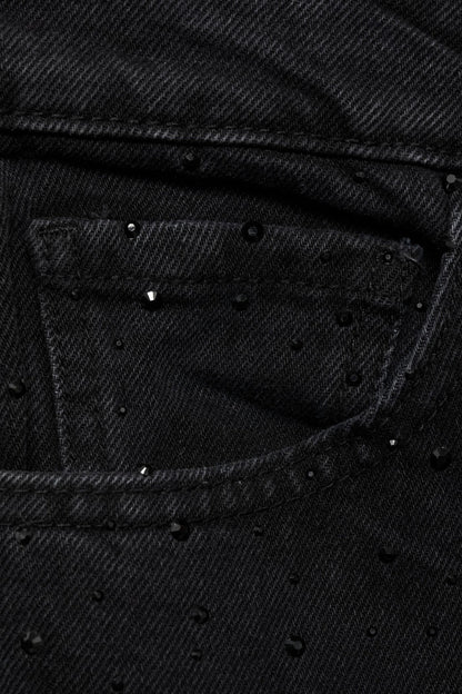 DIONI - Donkergrijze Jeans
