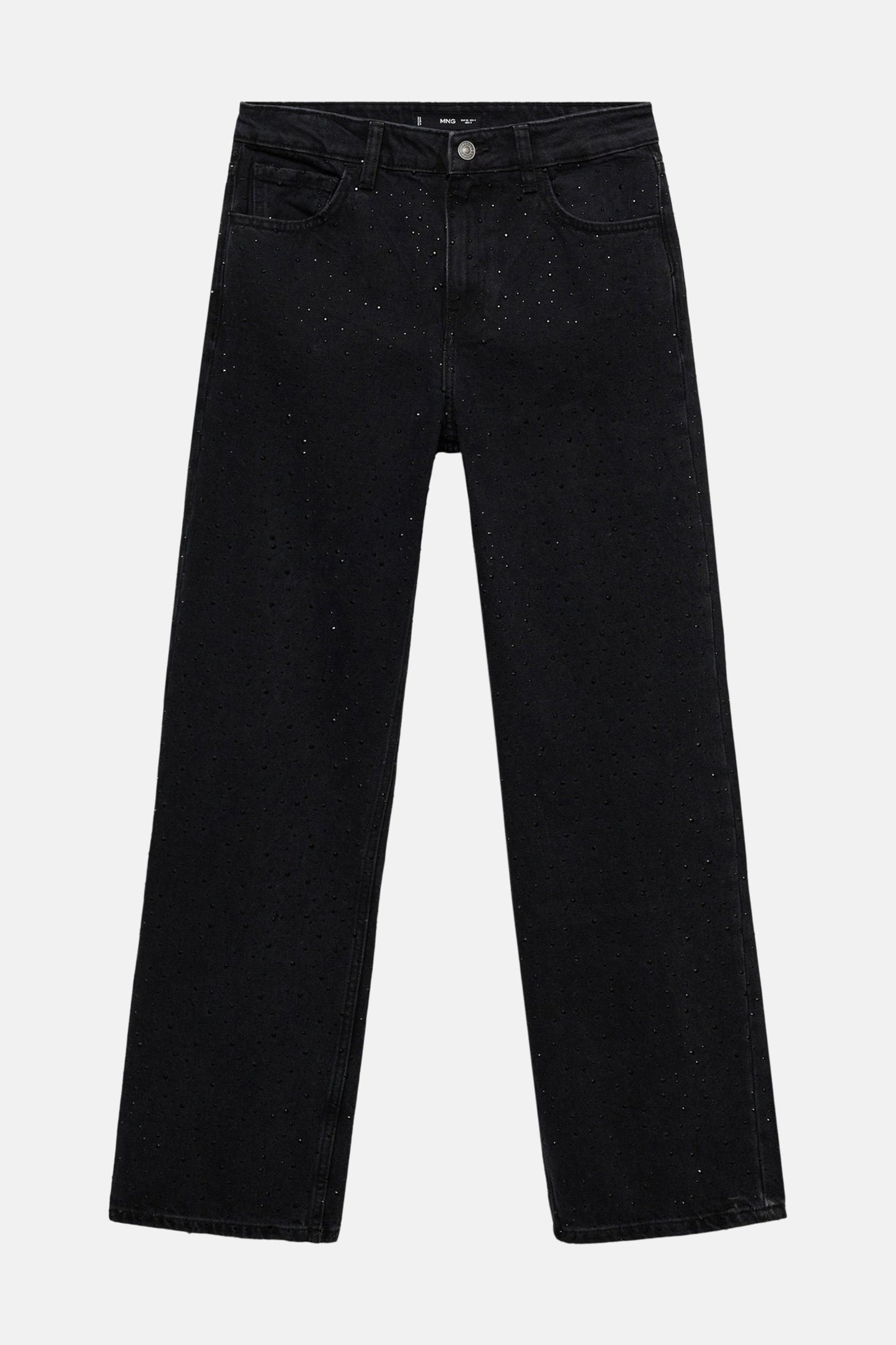 DIONI - Donkergrijze Jeans