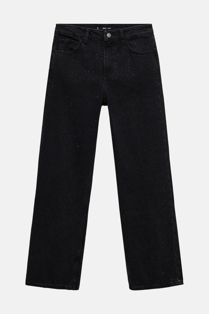 DIONI - Donkergrijze Jeans
