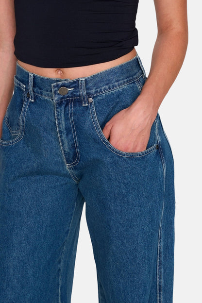 Mid Blue Denim Jeans