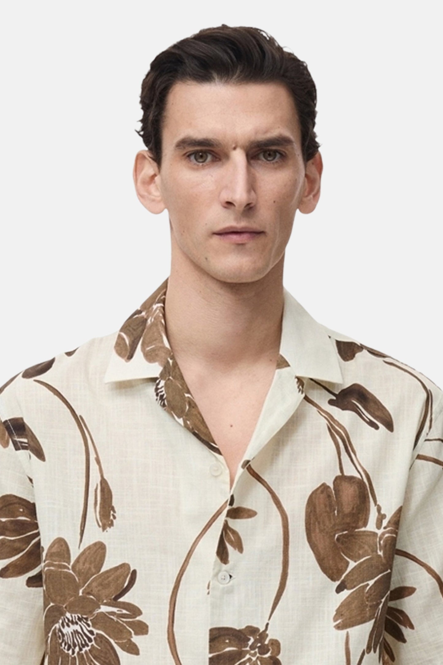 Korte Mouwen Shirt - Bruin