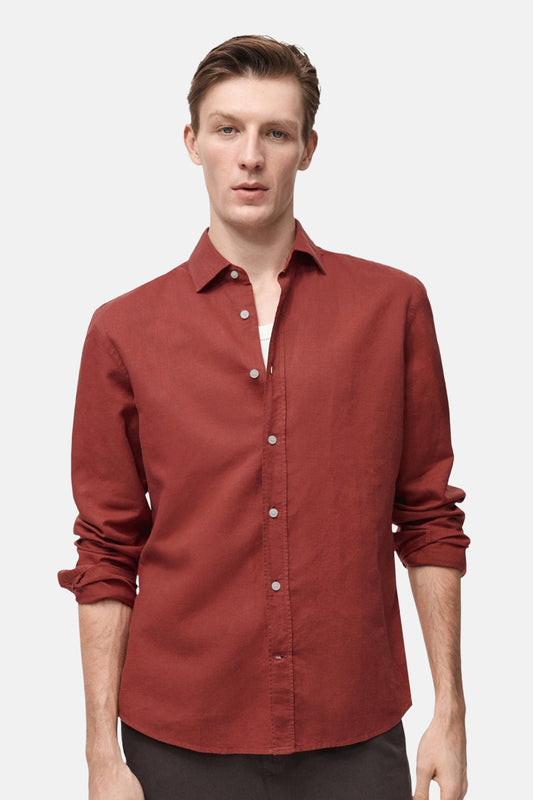 Lange Mouwen Hemd - Rood