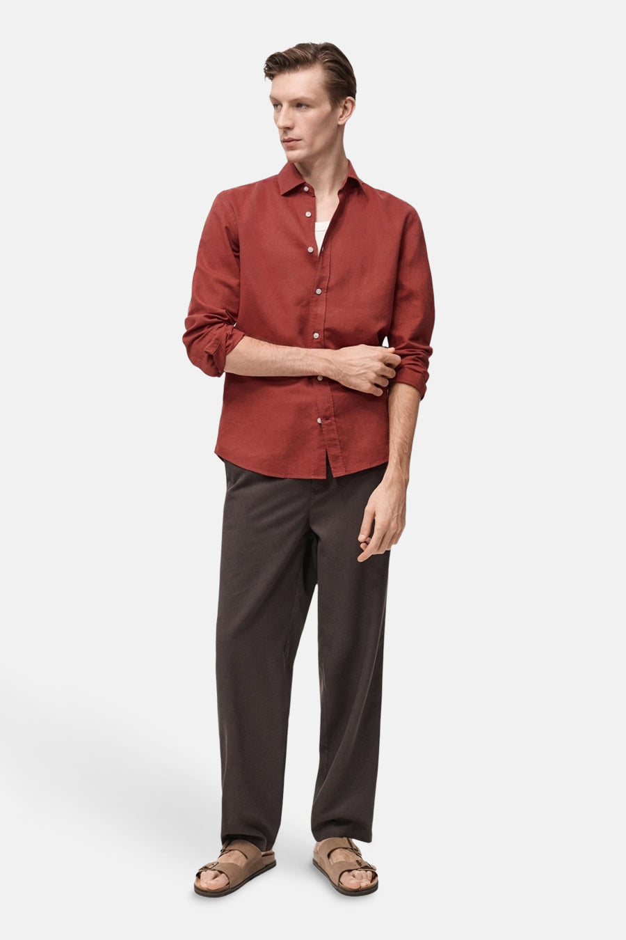 Lange Mouwen Hemd - Rood