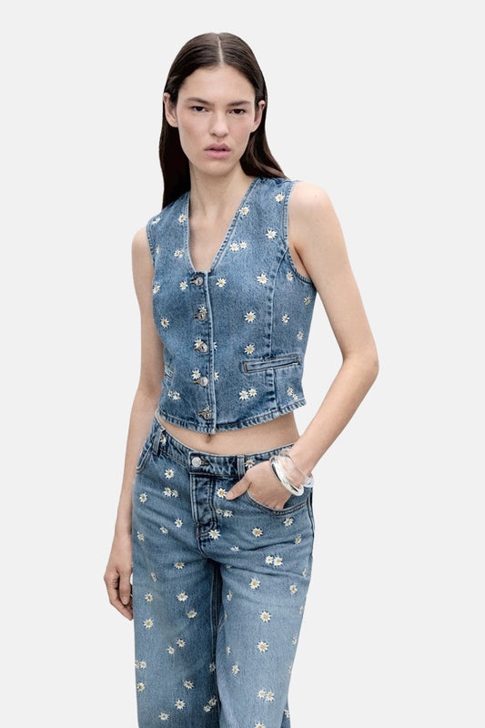 Denim Blazer - Middenblauw