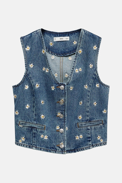 Denim Blazer - Middenblauw