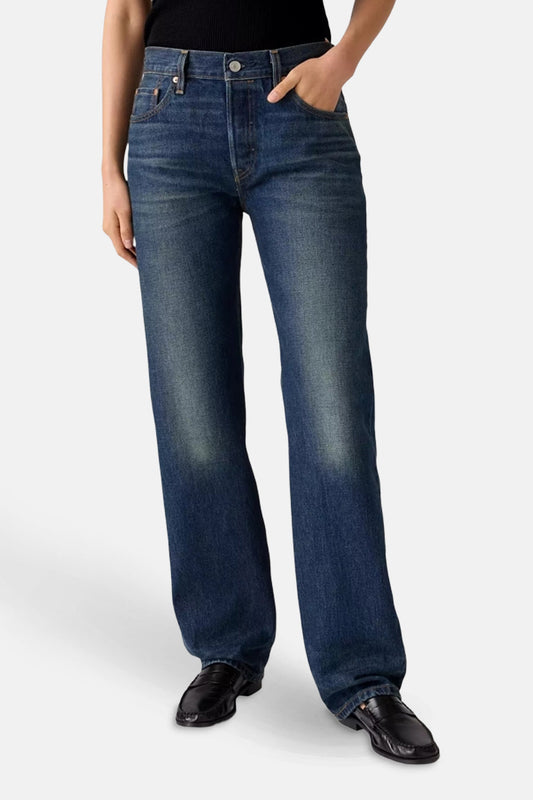 Levi's® Donkerblauwe Denim Rechtafstaande Jeans