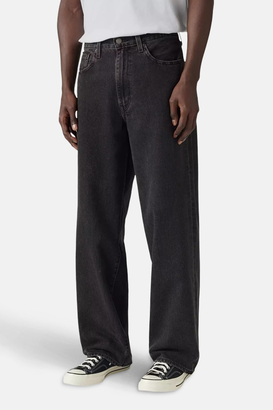 Levi's® Donkergrijze Wijdvallende Denim Jeans
