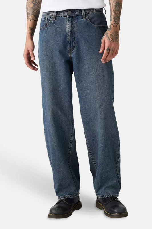 Levi's® Blauw Zwart Denim Rechtemodel Jeans