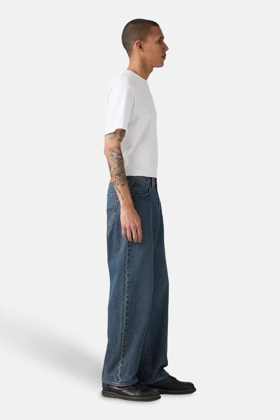 Levi's® Blauw Zwart Denim Rechtemodel Jeans