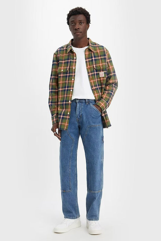 Straight Leg Denim Jeans