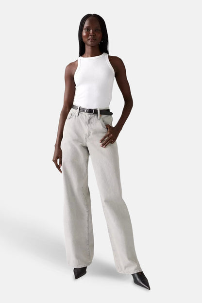 Lichtgrijze Denim Straight Jeans - Levi's®