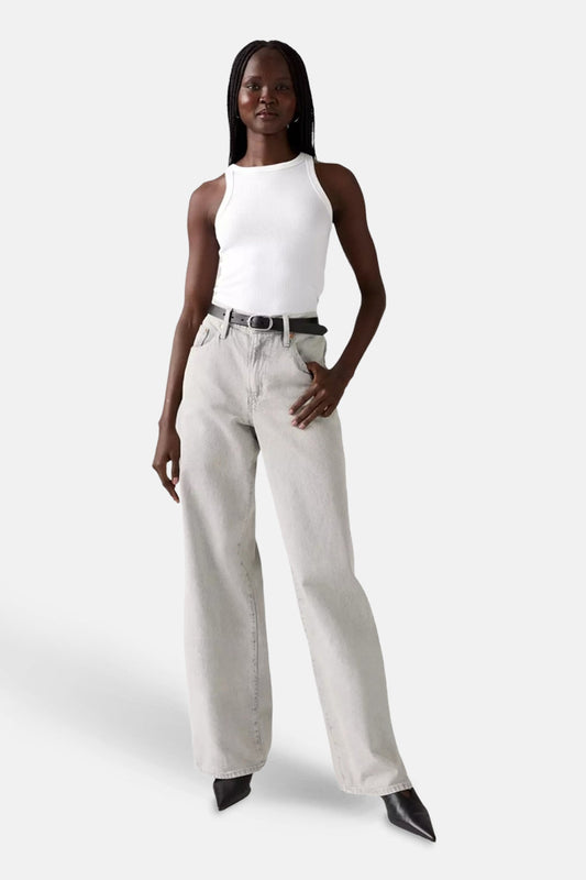 Lichtgrijze Denim Straight Jeans - Levi's®