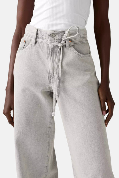 Lichtgrijze Denim Straight Jeans - Levi's®