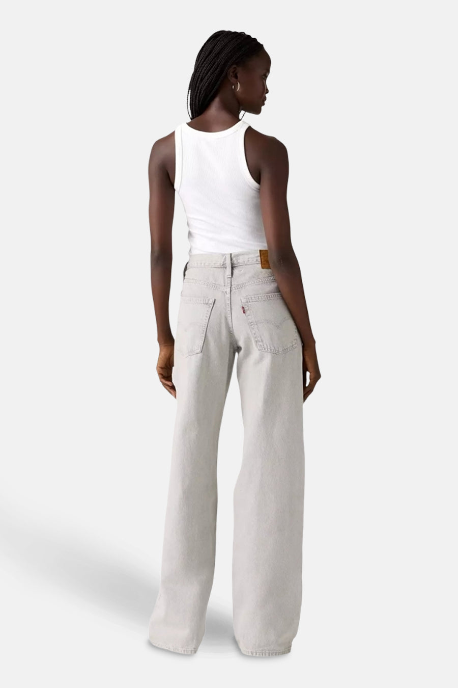 Lichtgrijze Denim Straight Jeans - Levi's®