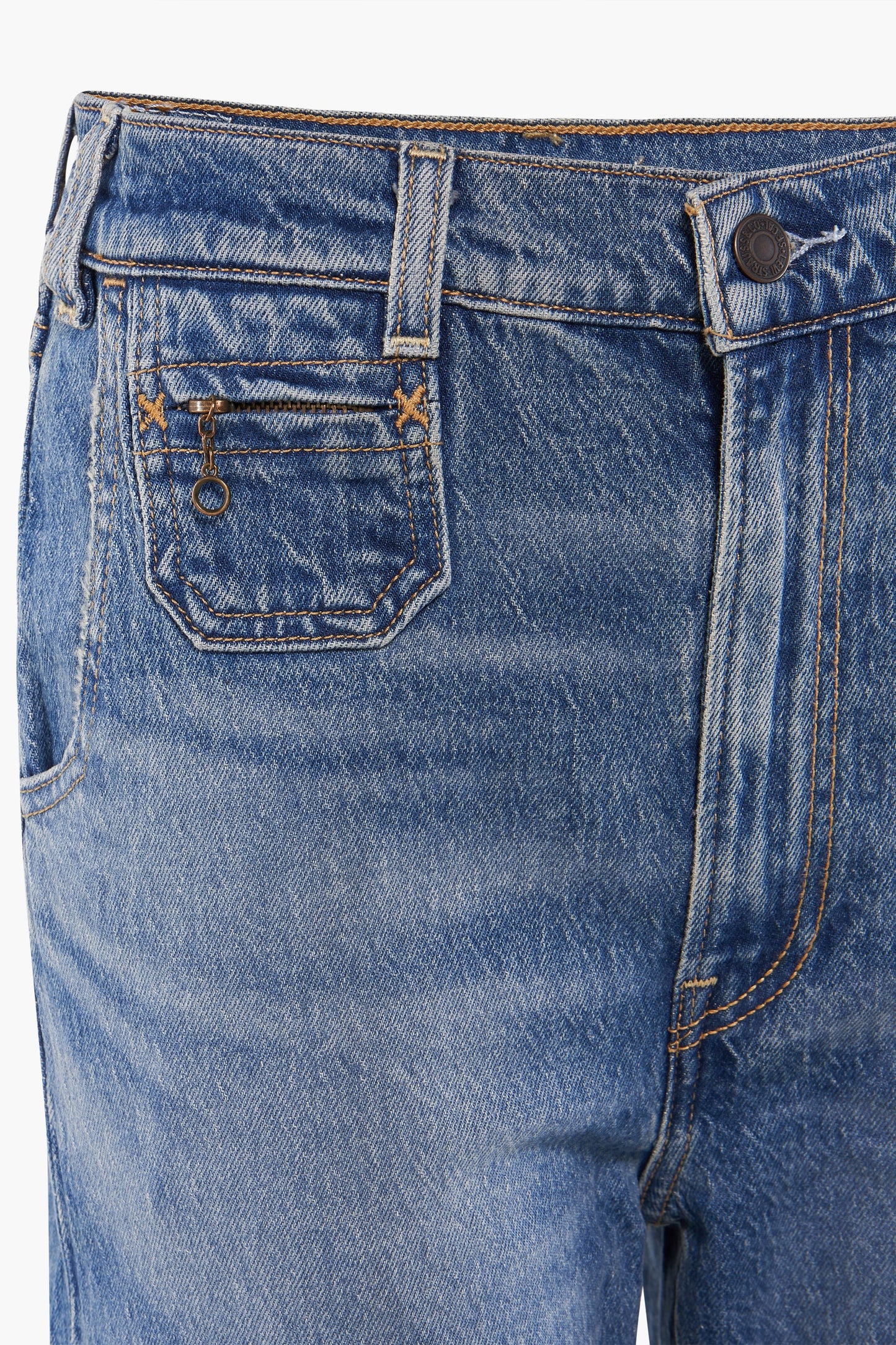 Vintage RIBCAGE BELLS - Mid Blue Denim