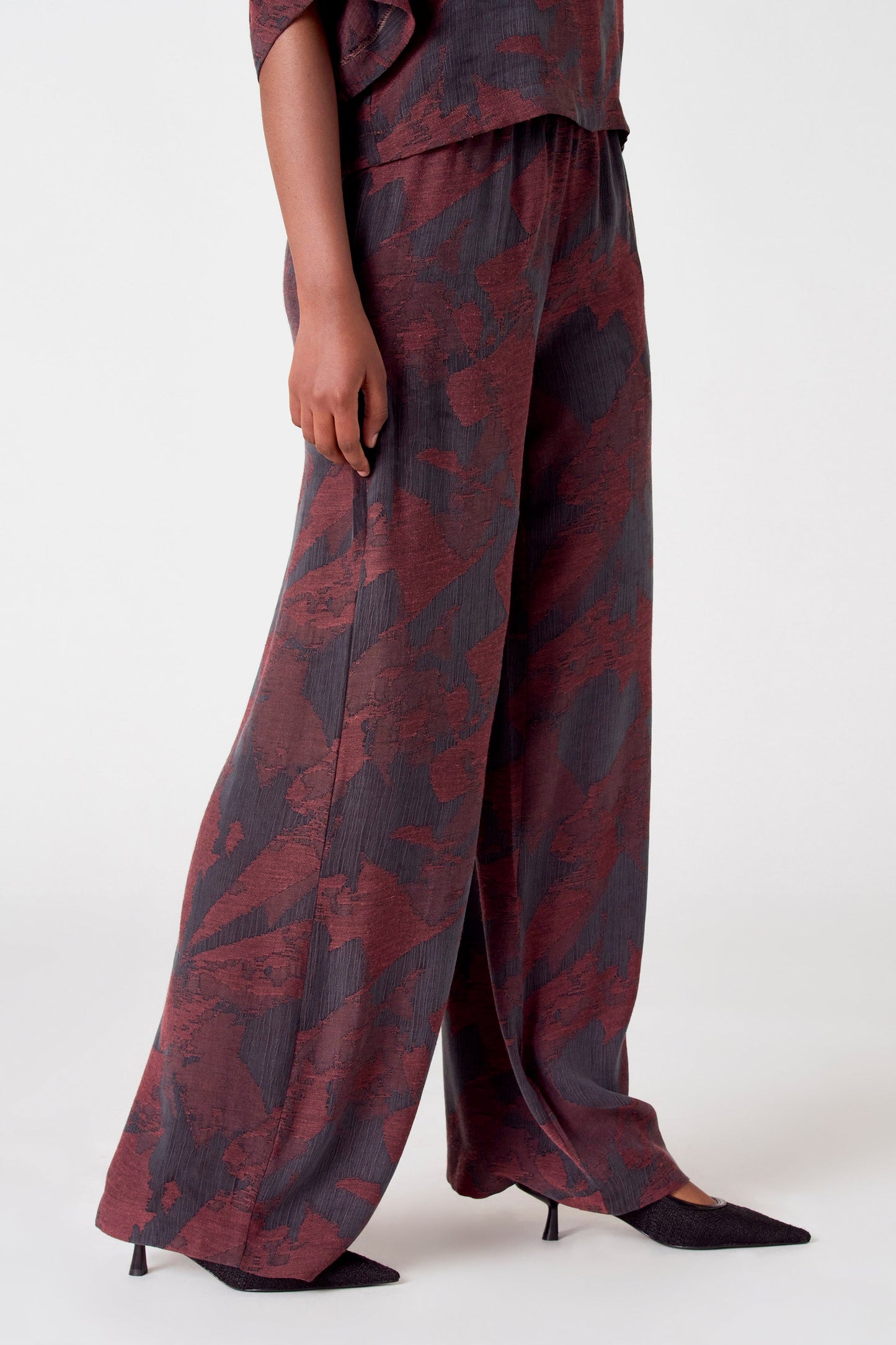 Zwarte Geprinte Broek