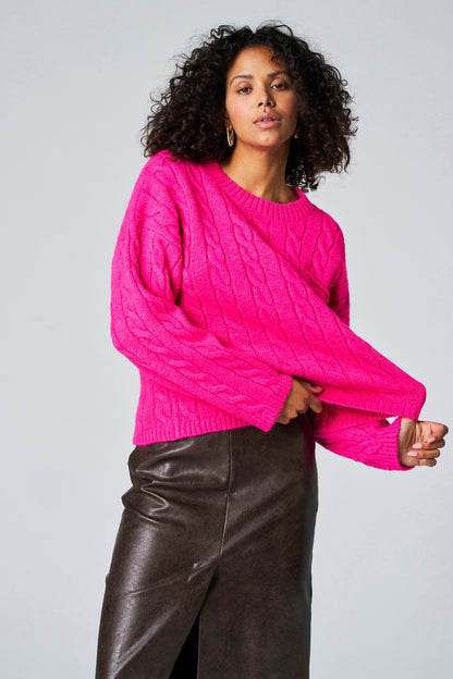 Roze Trui met Ronde Hals