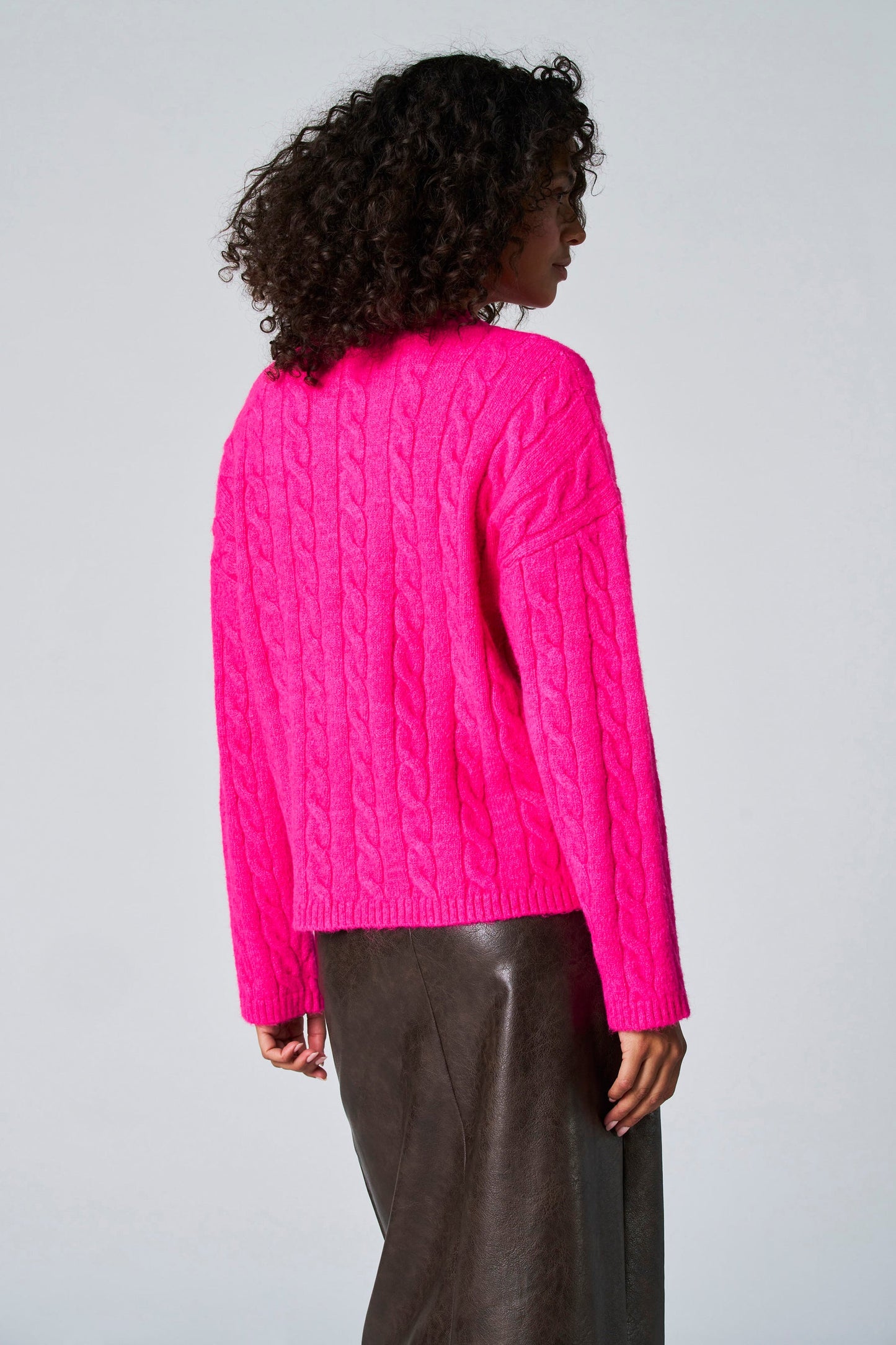 Roze Trui met Ronde Hals