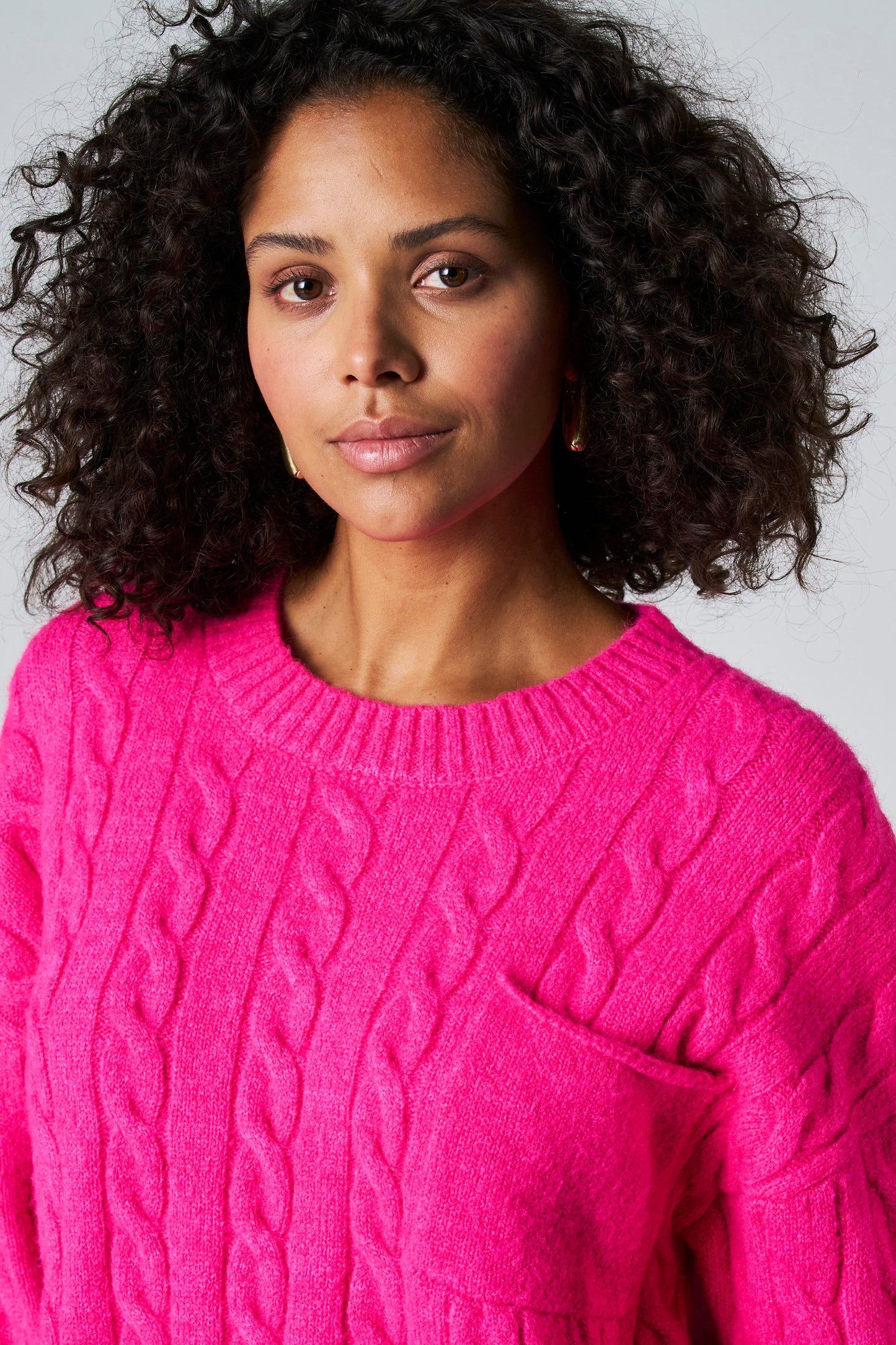 Roze Trui met Ronde Hals