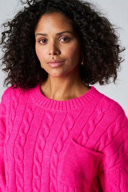 Roze Trui met Ronde Hals