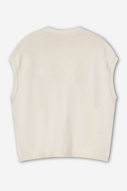 Ecru Sleeveless Top