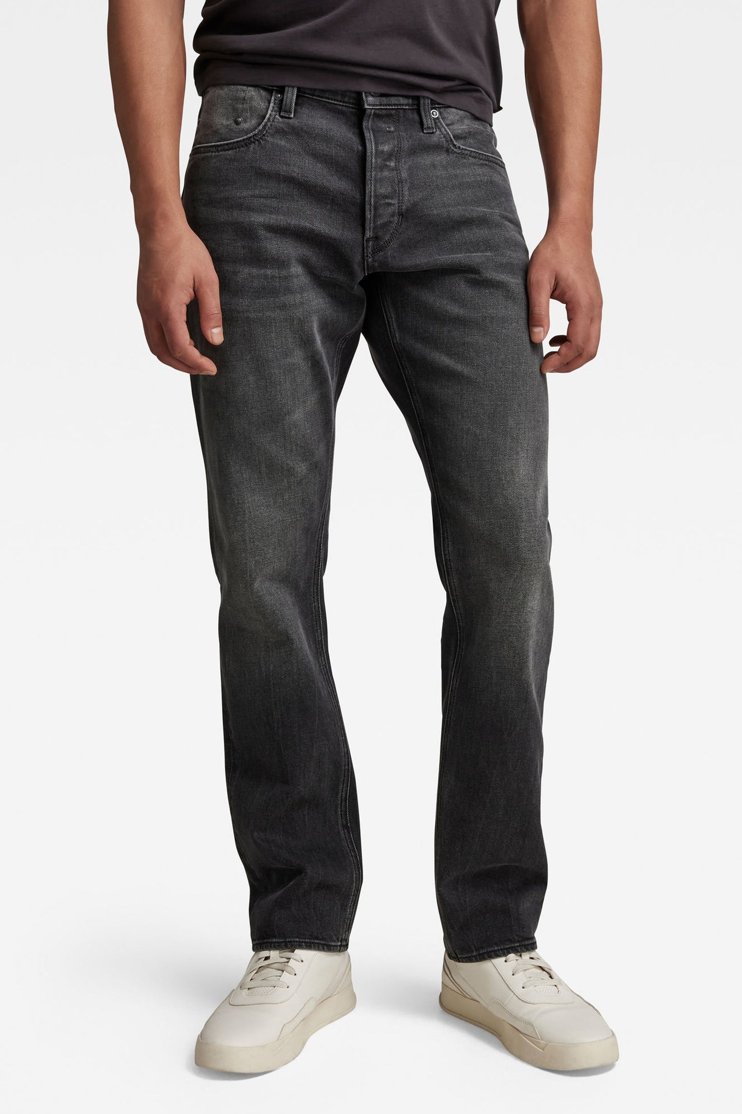 MOSA - Donkergrijze Denim Jeans