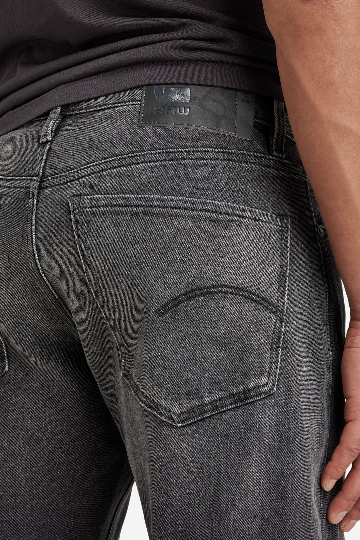MOSA - Donkergrijze Denim Jeans