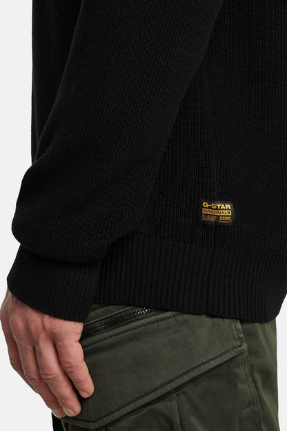 Zwarte Trui met Ronde Hals