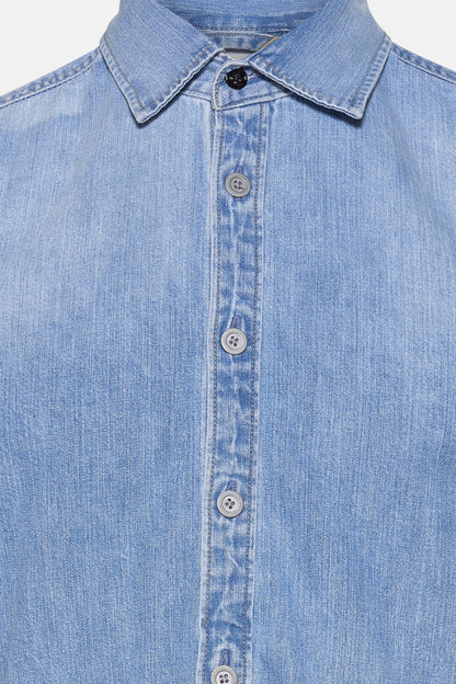 Lichtblauw Denim Jeanshemd