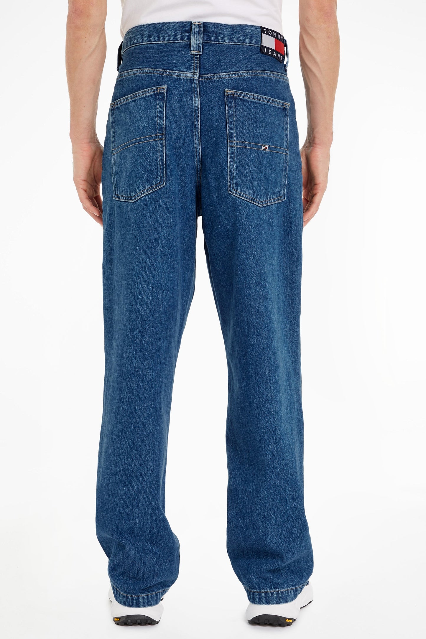 Wide Leg Jeans - Medium Blue Denim