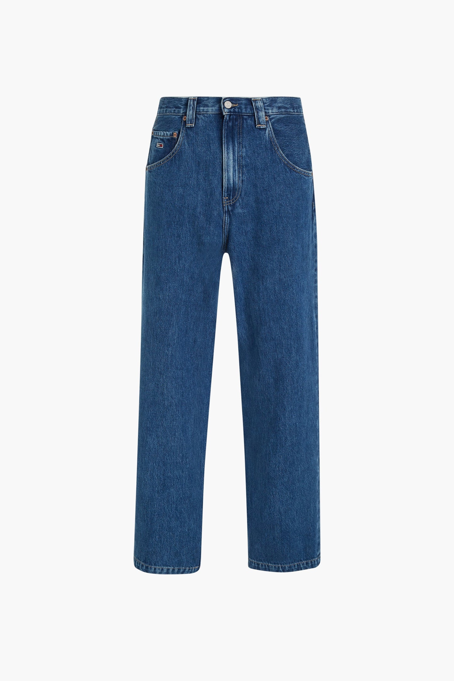 Wide Leg Jeans - Medium Blue Denim