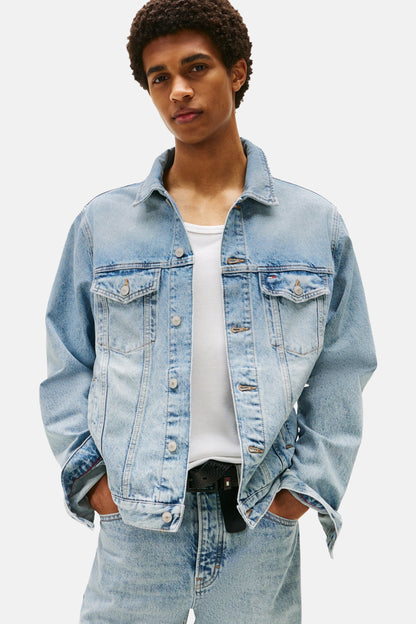Lichtblauwe Denim Spijkerjack