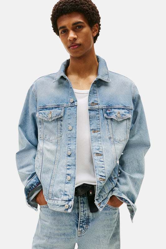 Lichtblauwe Denim Spijkerjack
