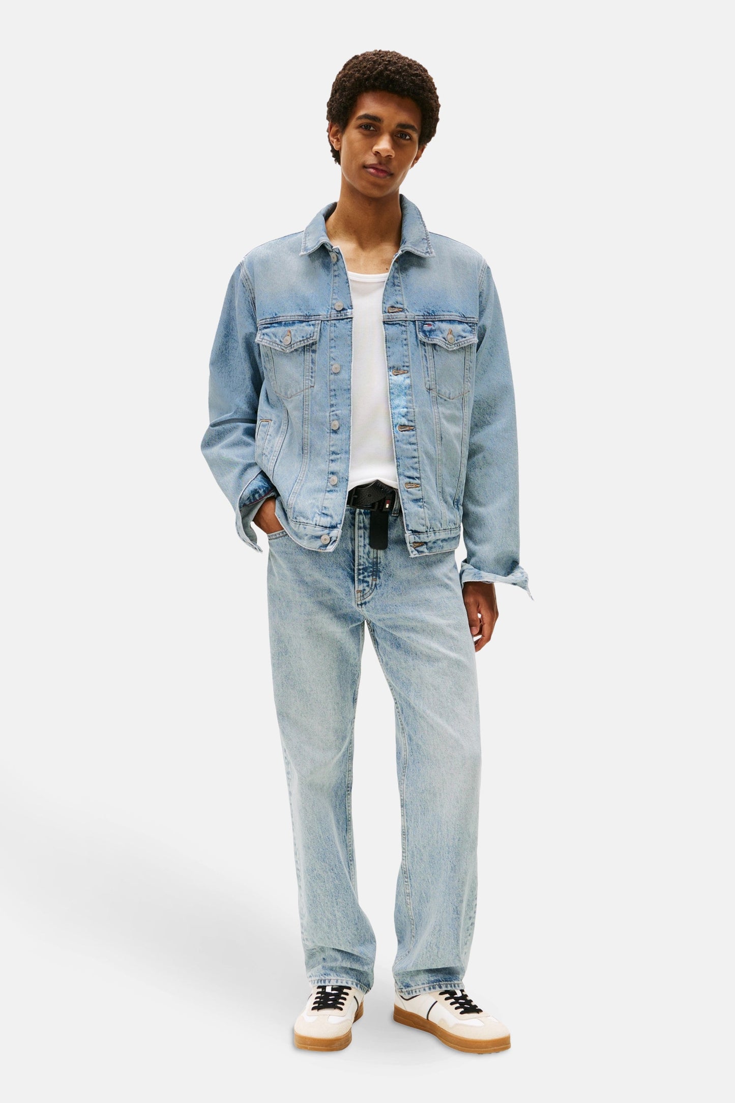 Lichtblauwe Denim Spijkerjack