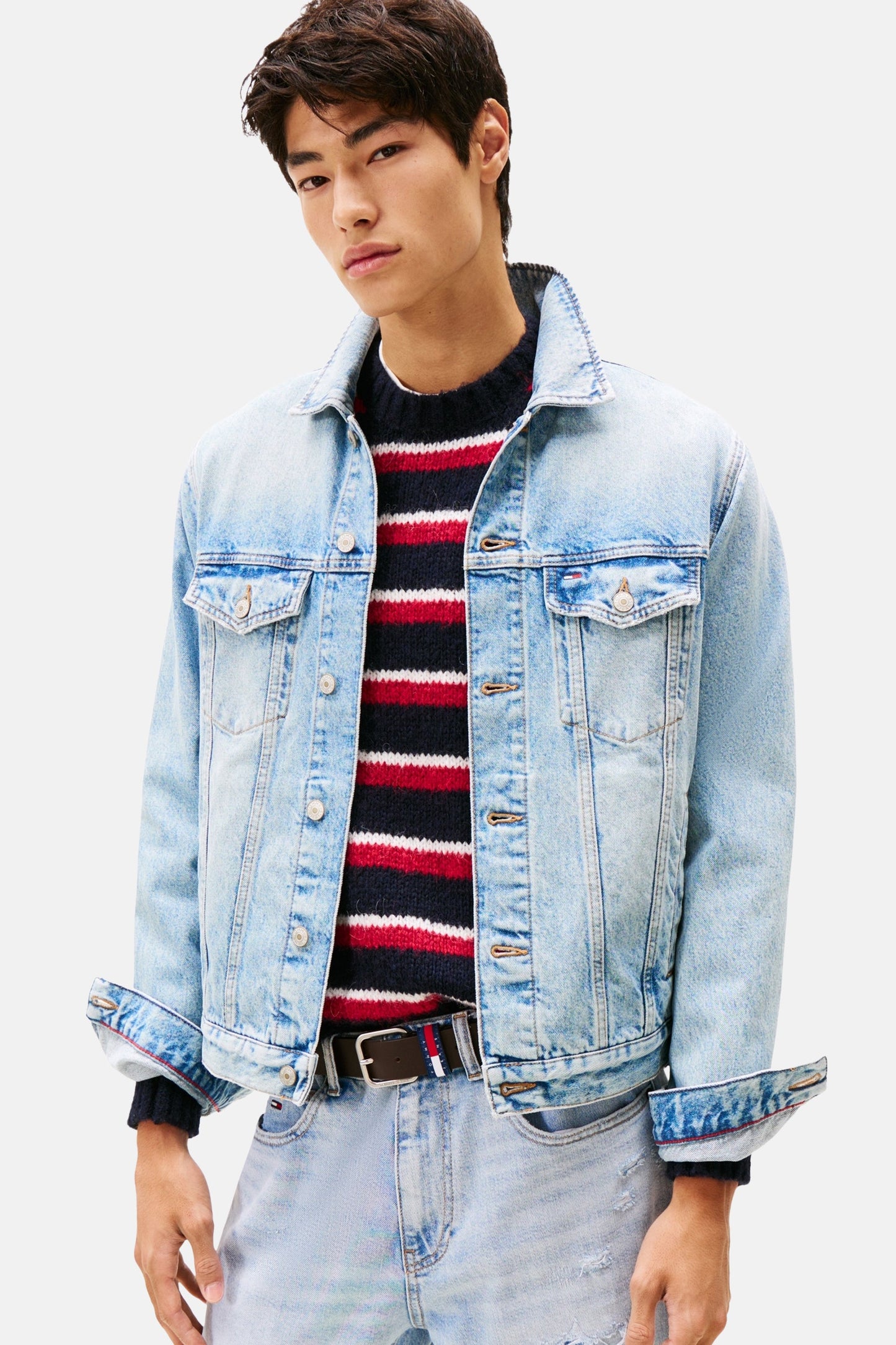Lichtblauwe Denim Spijkerjack