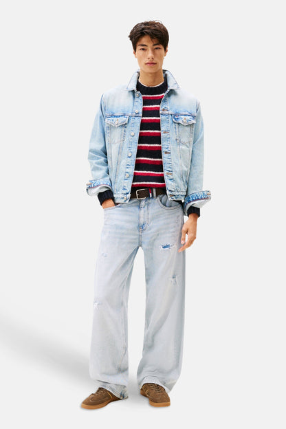 Lichtblauwe Denim Spijkerjack