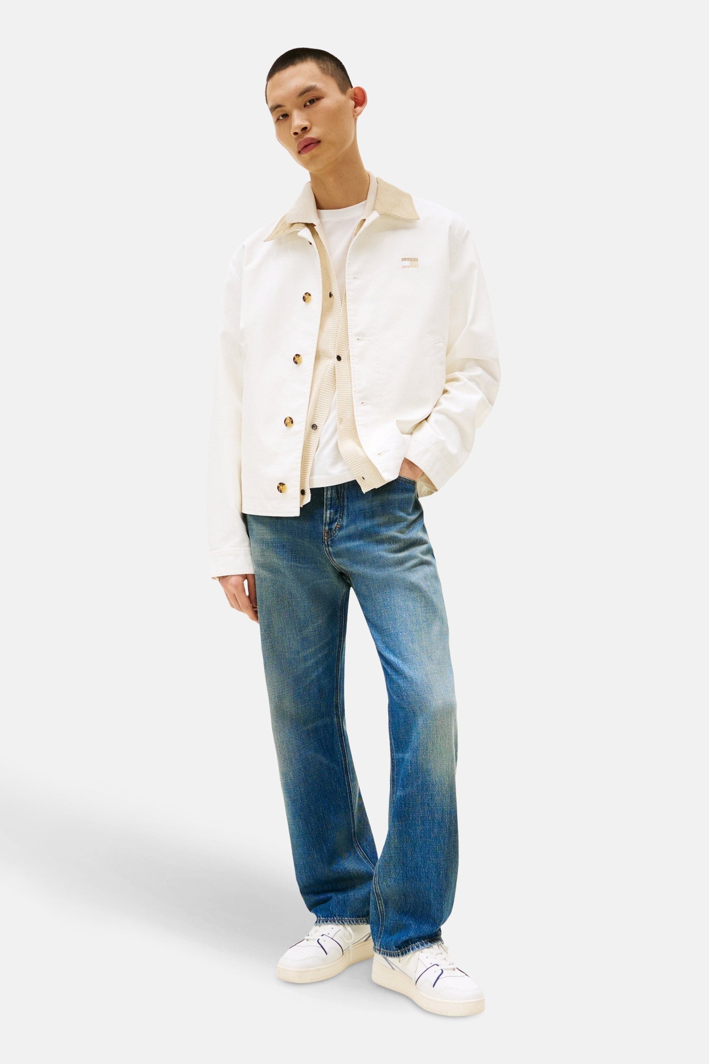 Jas (kort) ecru - TOMMY JEANS