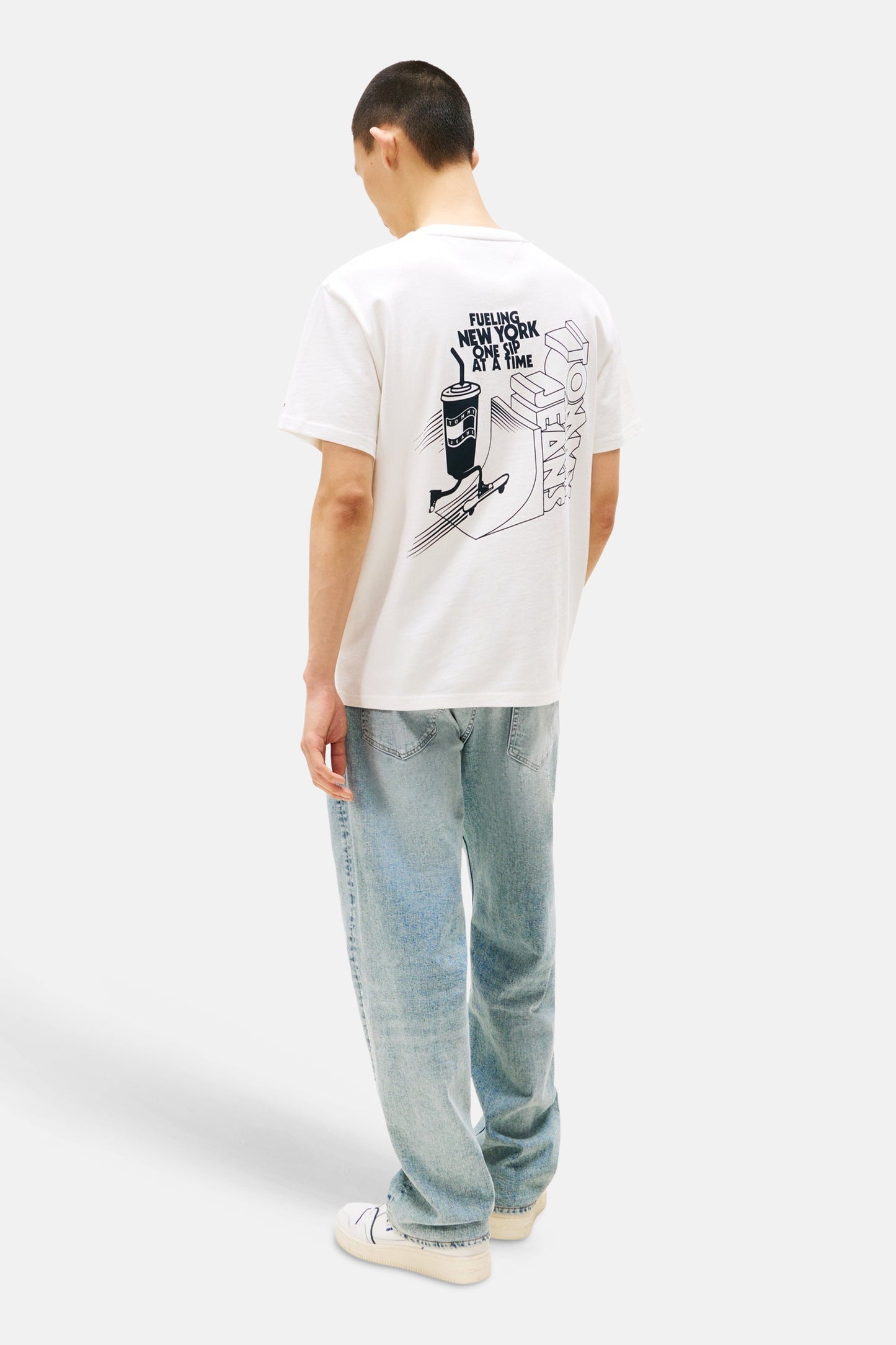 T-shirt (korte mouwen) ecru - TOMMY JEANS